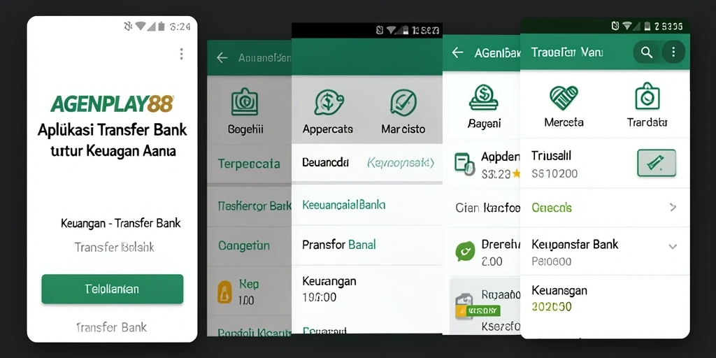 Tampilan antarmuka AGENPLAY88 yang user-friendly untuk Transfer Bank.