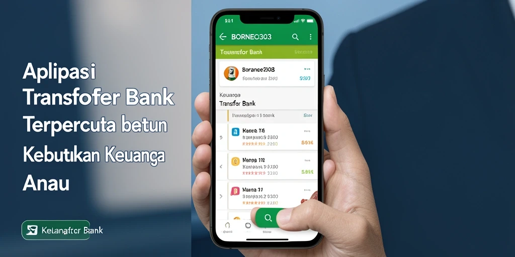 Antarmuka BORNEO303 yang modern dan user-friendly untuk Transfer Bank.
