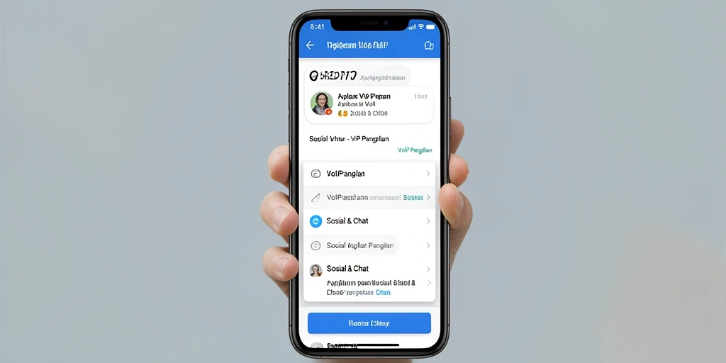 Antarmuka HALO777 saat melakukan VoIP Panggilan.