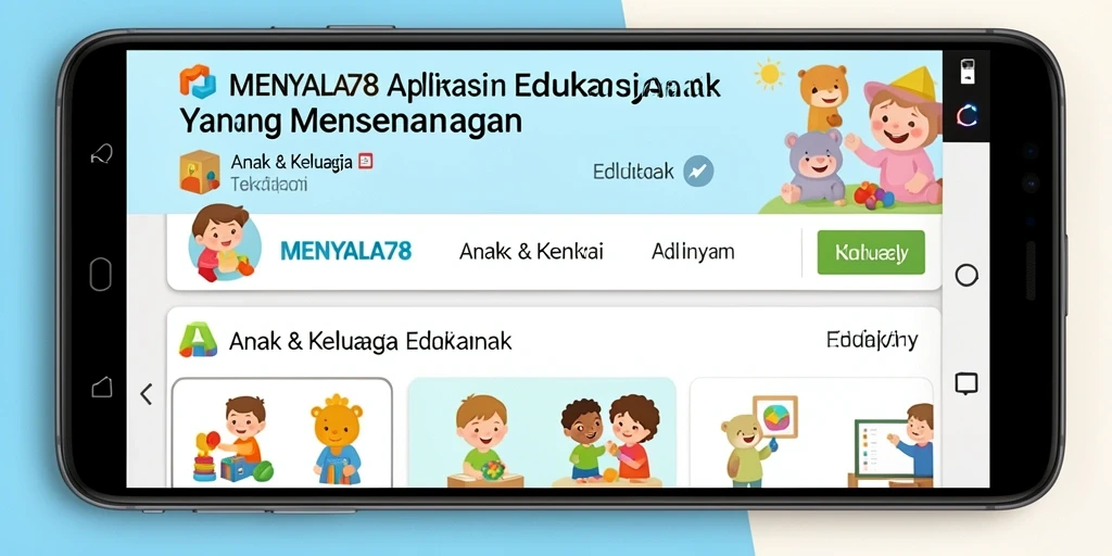 Antarmuka aplikasi MENYALA78 yang menarik dan ramah anak.