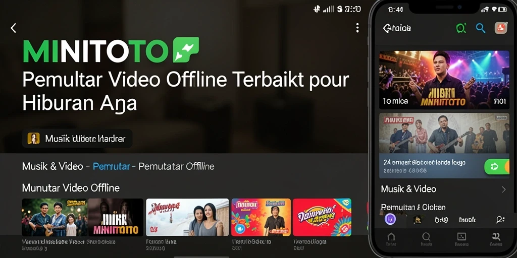 Antarmuka MINITOTO yang sederhana dan menarik untuk Pemutar Video Offline.