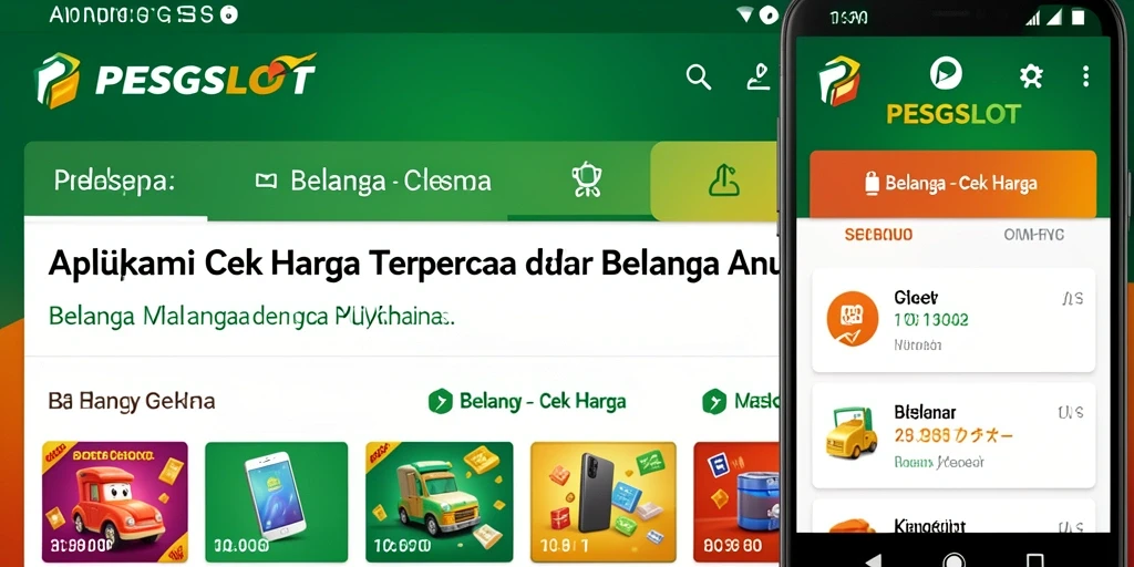 Antarmuka PESGSLOT menampilkan opsi cek harga dengan jelas dan mudah.