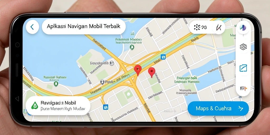 Tampilan antarmuka PG11 untuk navigasi mobil yang intuitif dan informatif.